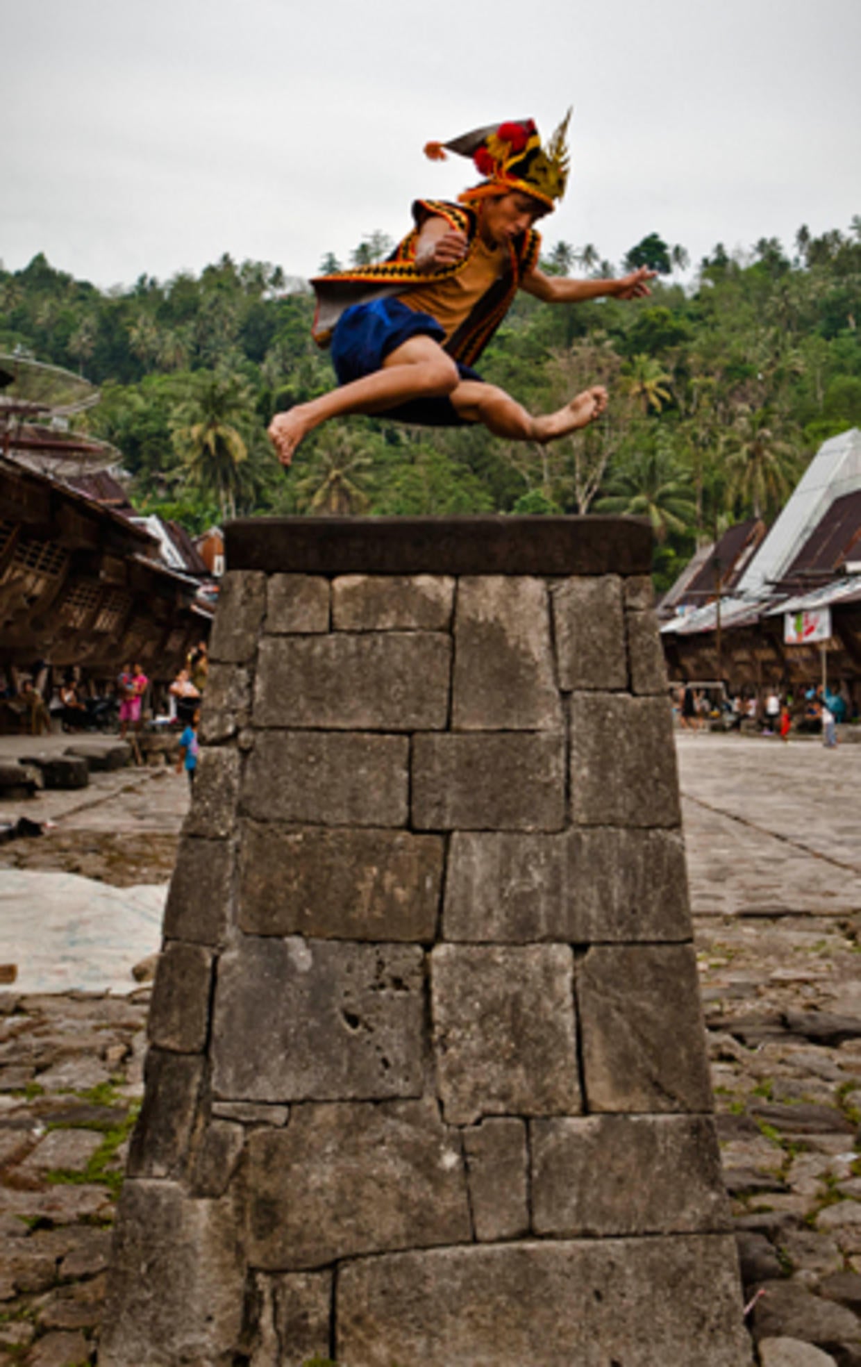 Stone Jumping In Indonesia