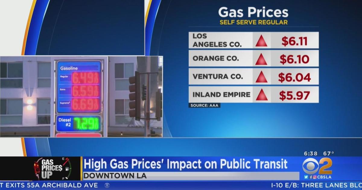 Gas Prices Jump Again Now Over Per Gallon Cbs Los Angeles