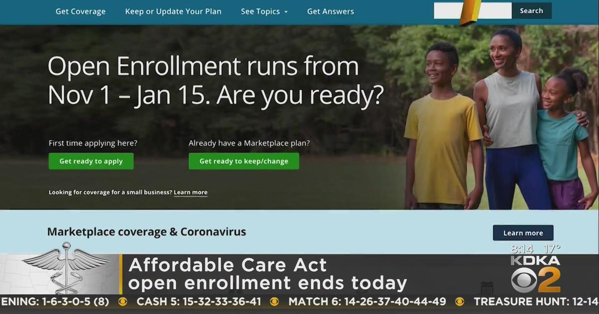 Affordable Care Act Open Enrollment Ends On Sunday Cbs Pittsburgh