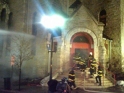 Firefighters At Union Baptist Church In New Rochelle 