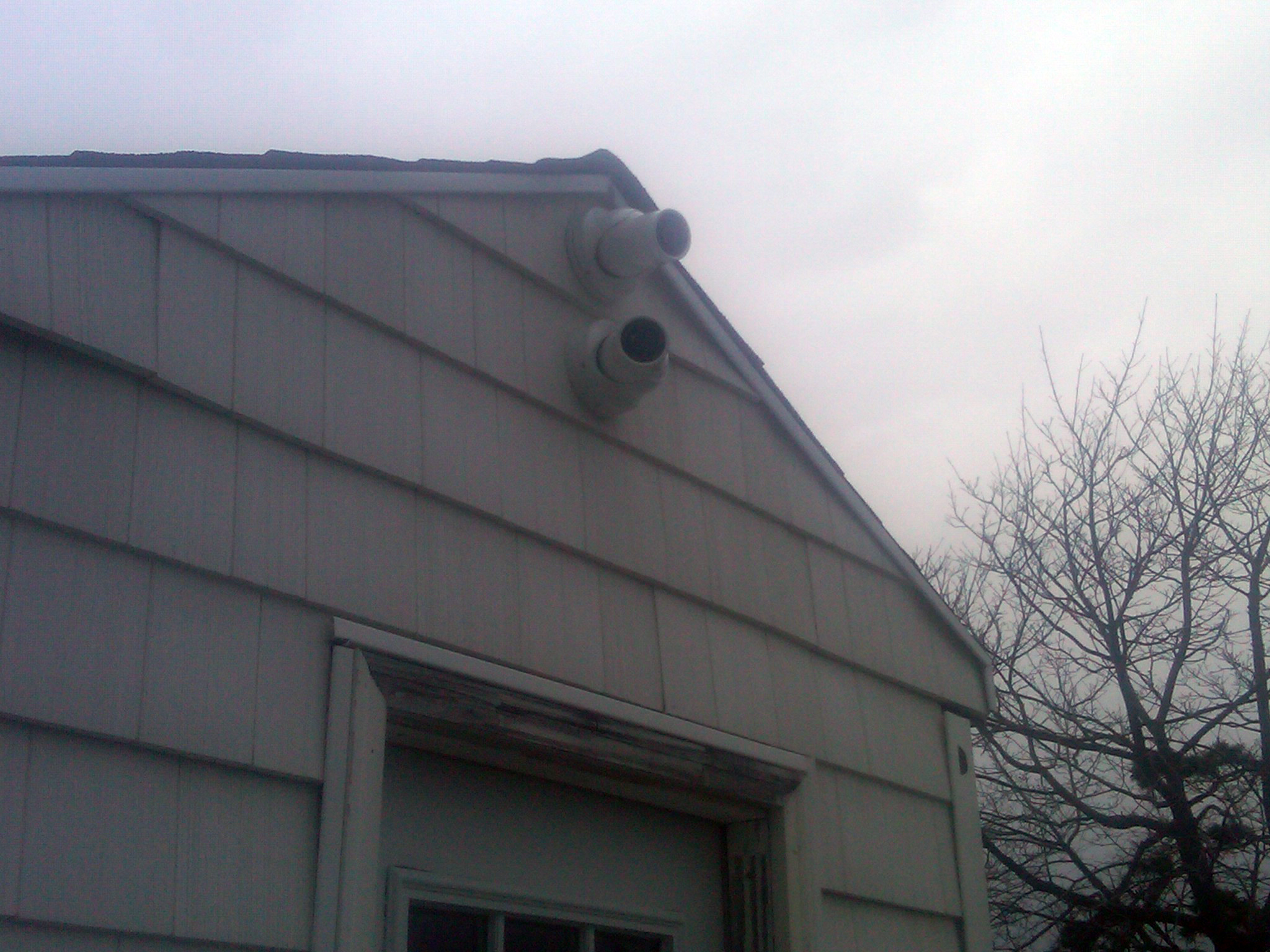Security cameras are seen at Oak Beach 