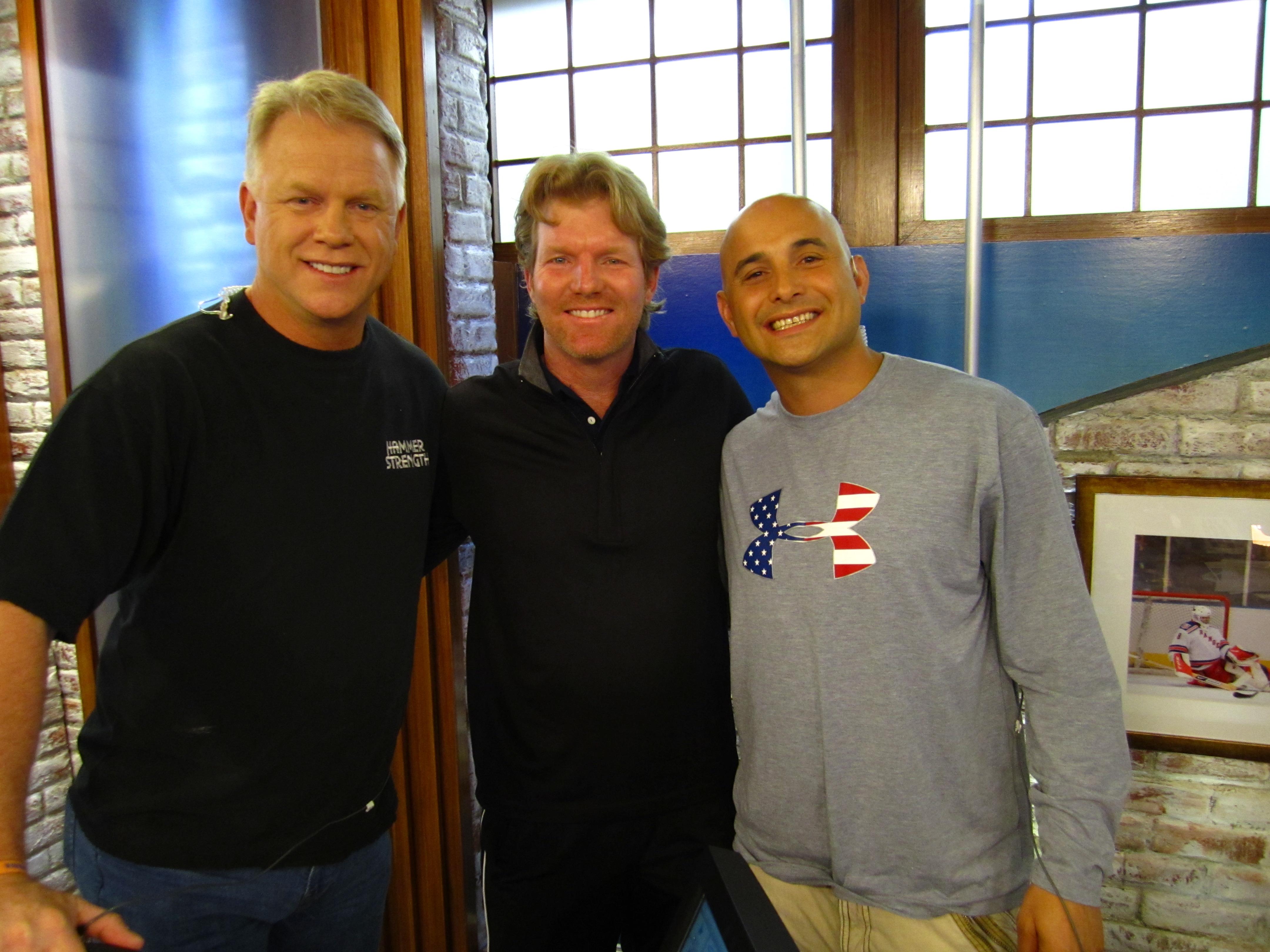 Jim Courier with Boomer &amp; Carton 