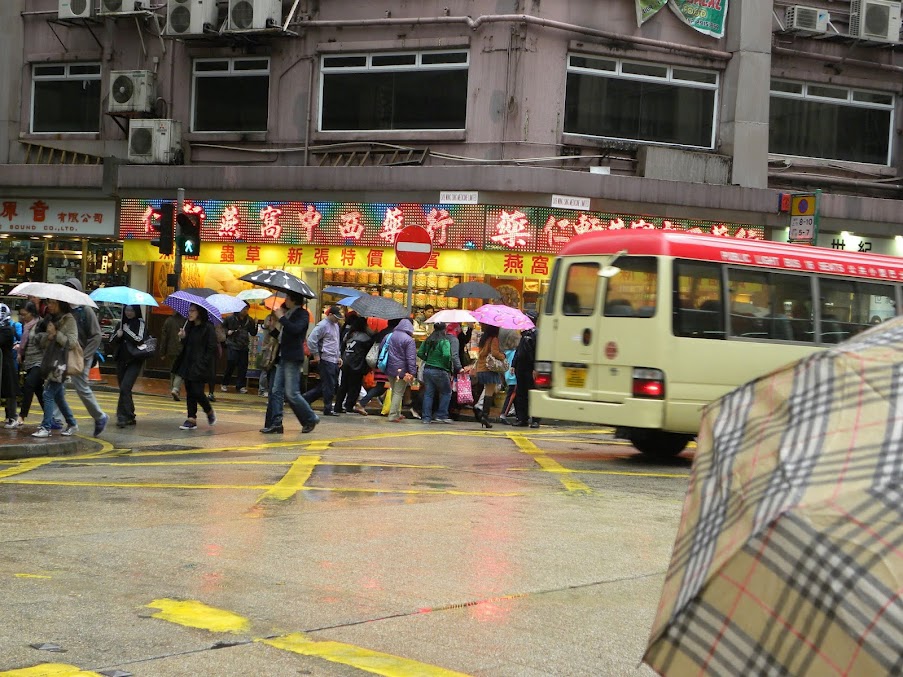 Hong Kong in the rain 