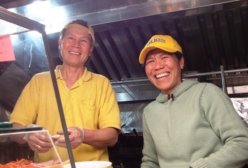Jerry &amp; Christine on Cambodian Cuisine Torsu Truck 