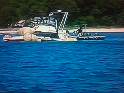 Sunken Boat Pulled To Surface Off Oyster Bay  