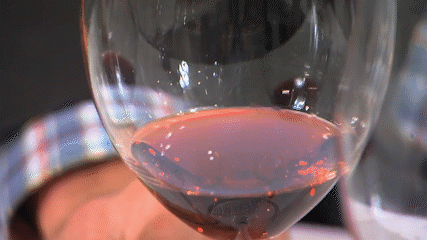 Swirling wine 
