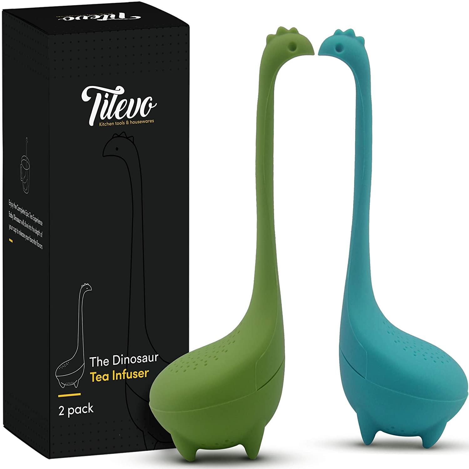 dinosaur-shaped tea infusers 