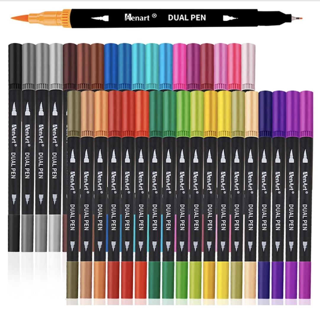 Aen Art dual brush marker pens 
