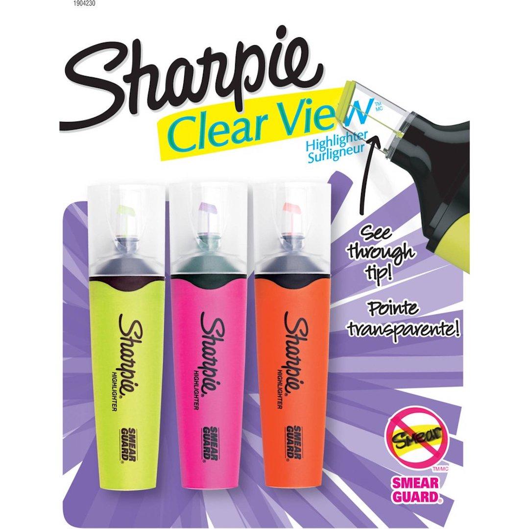 Sharpie clear view highlighters 