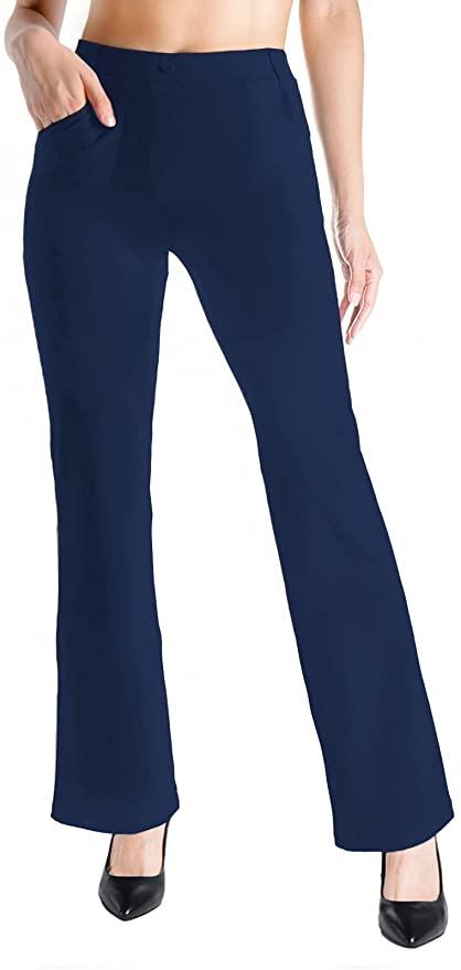 Soft boot-cut dress pants 