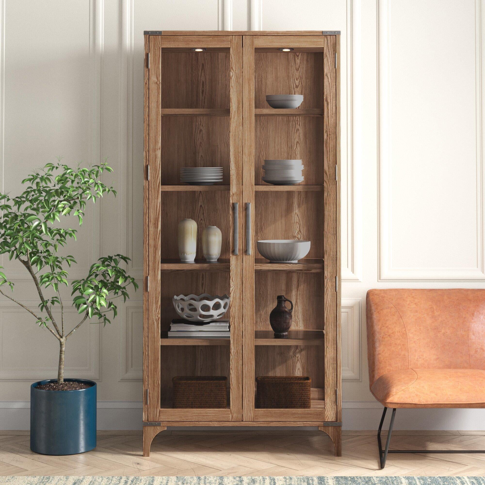 What book shelf or display cabinet works well if you have a big