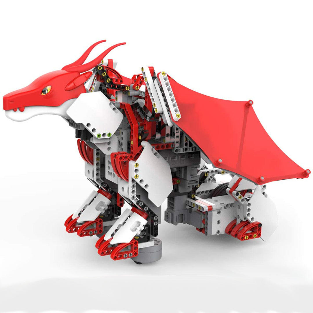 UBTECH JIMU Robot Mythical Series: Firebot Kit/ App-Enabled Building & Coding STEM Robot Kit (606 Pcs) 