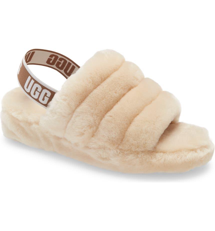 Ugg Fluff Yeah genuine-shearling slingback sandal 