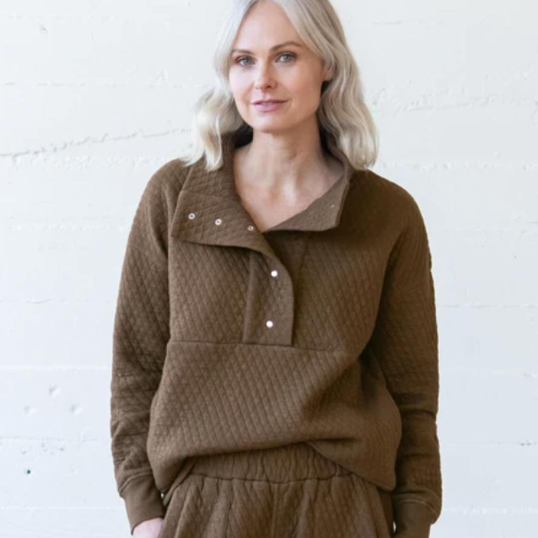 WVN quilted timber sweatshirt 