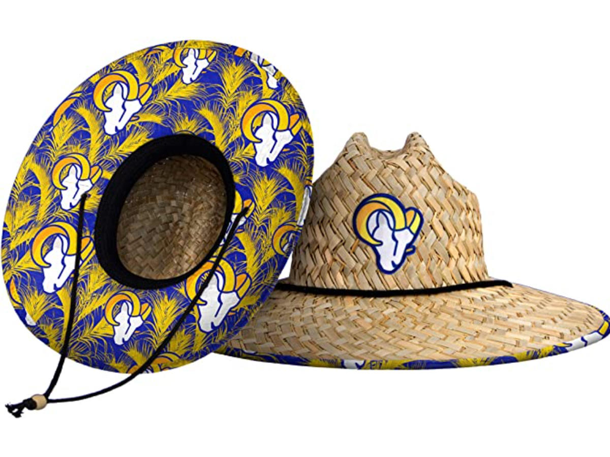 Foco men's NFL logo floral straw sun hat 