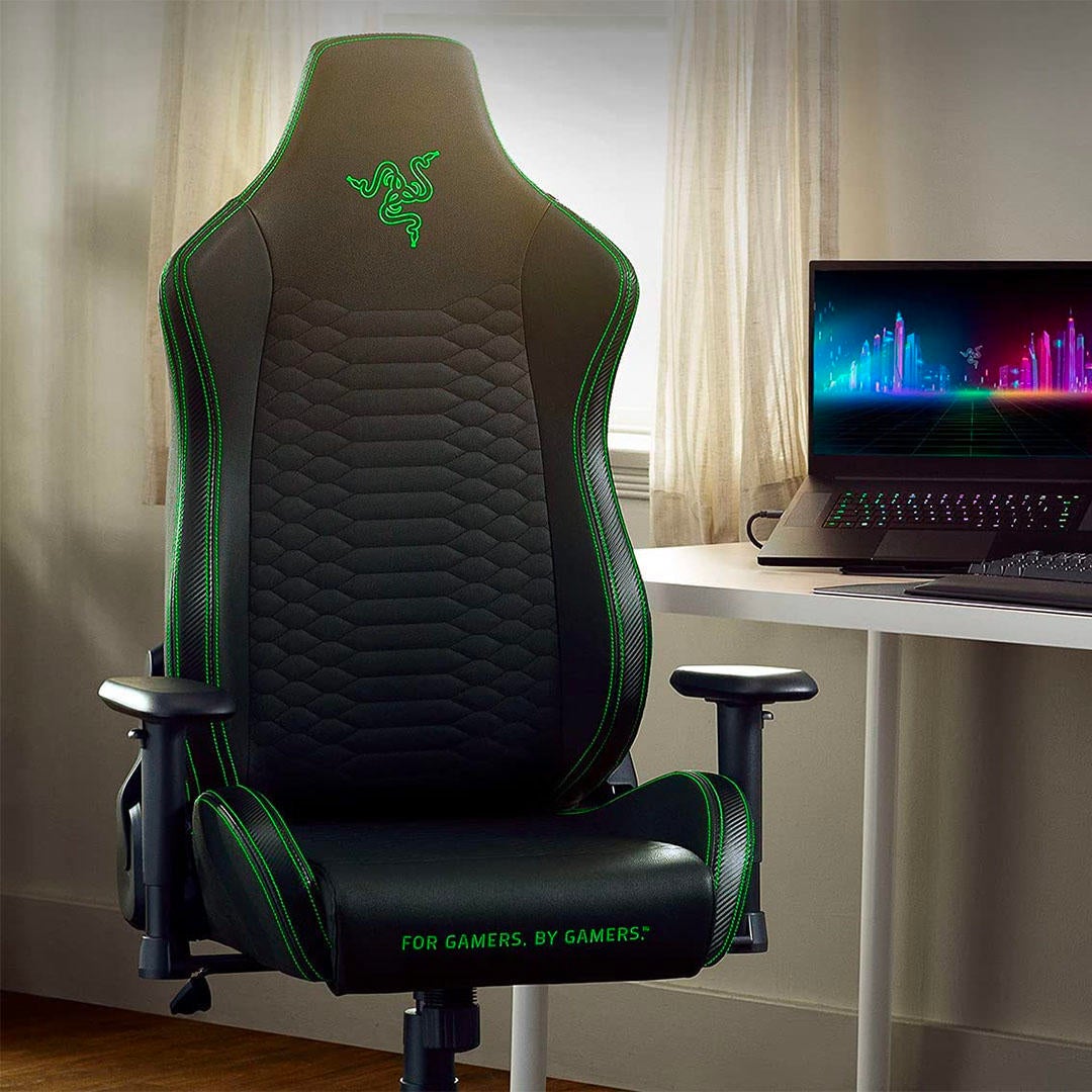 Razer Iskur Gaming Chair w/ Ergonomic Lumbar Support System; Multi-Layered  Synthetic Leather; High-Density Foam Cushions; - Micro Center