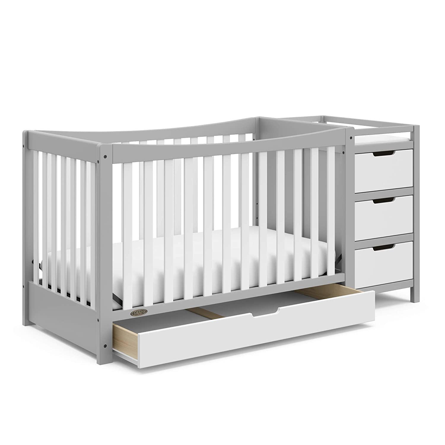 Graco Remi 5-In-1 Convertible Crib & Changer With Drawer 