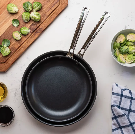 Stainless Steel Non-Stick Fry Pan Set: $100 