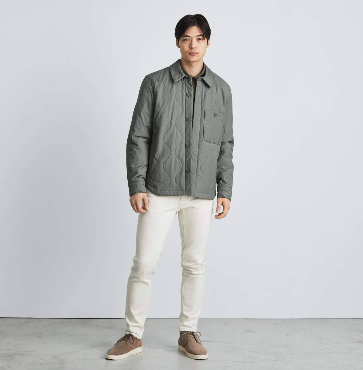 Everlane ReNew quilted liner jacket: $51 