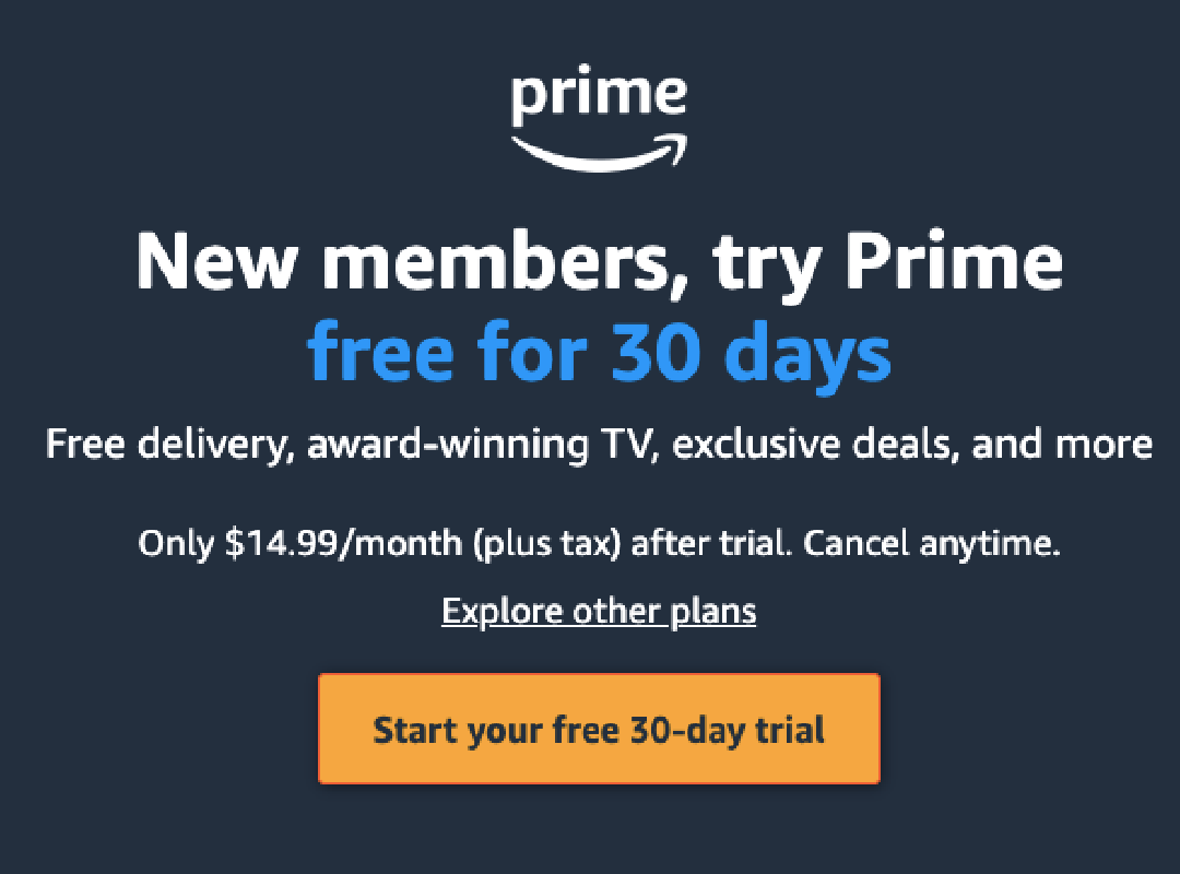 How to Start an  Prime Free 30-Day Trial - Fabulessly Frugal