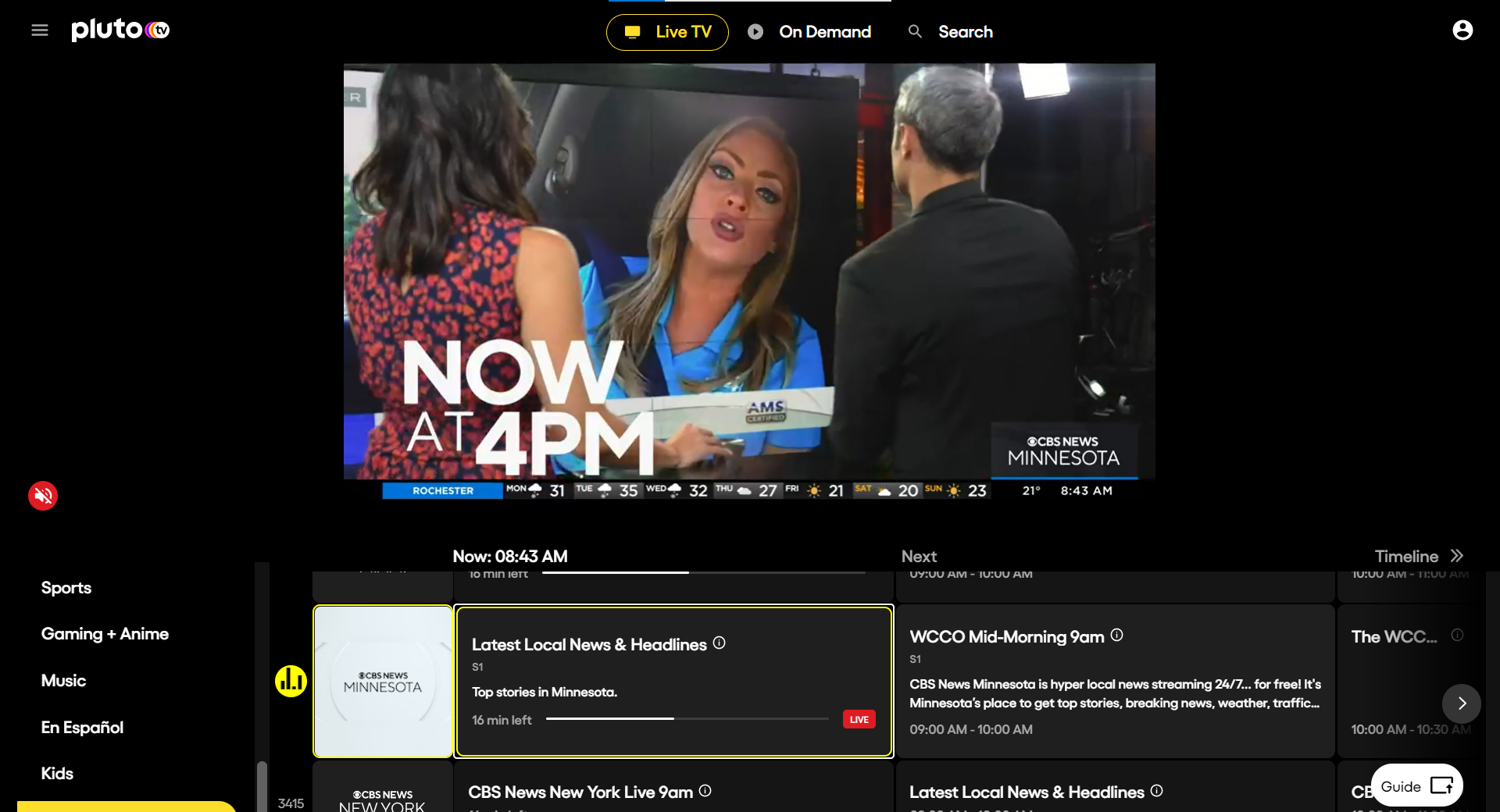 Pluto tv discount on playstation 3