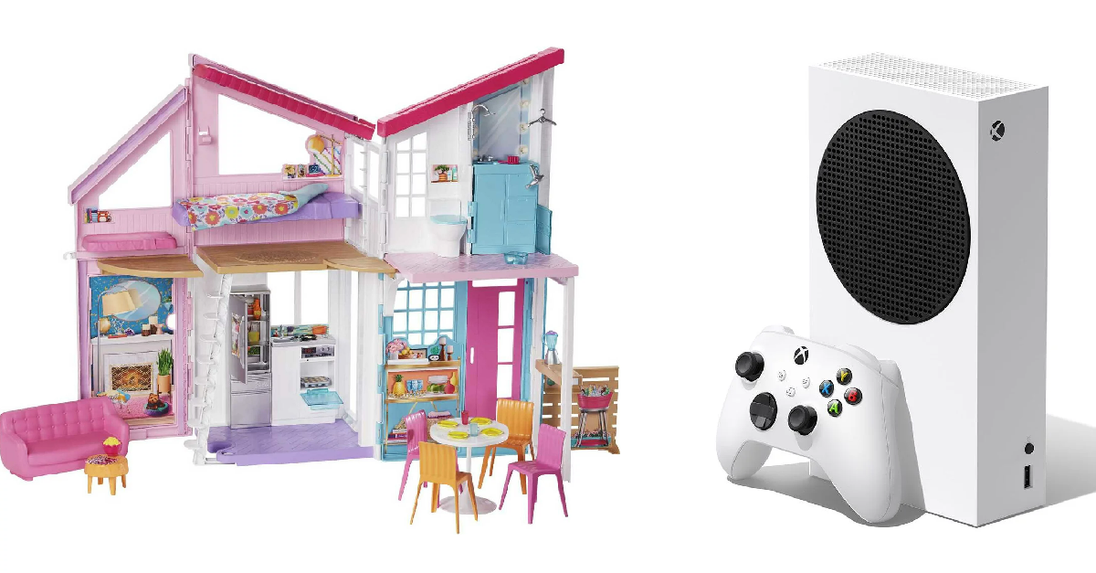 Walmart gifts: Barbie Malibu House and Xbox console 