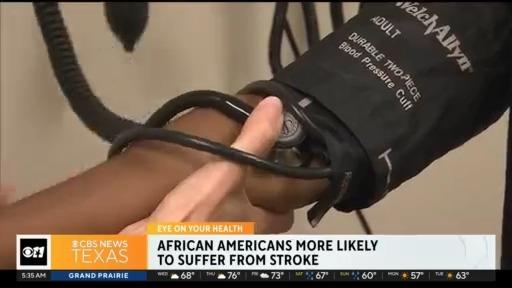 Data shows strokes are more common in African Americans