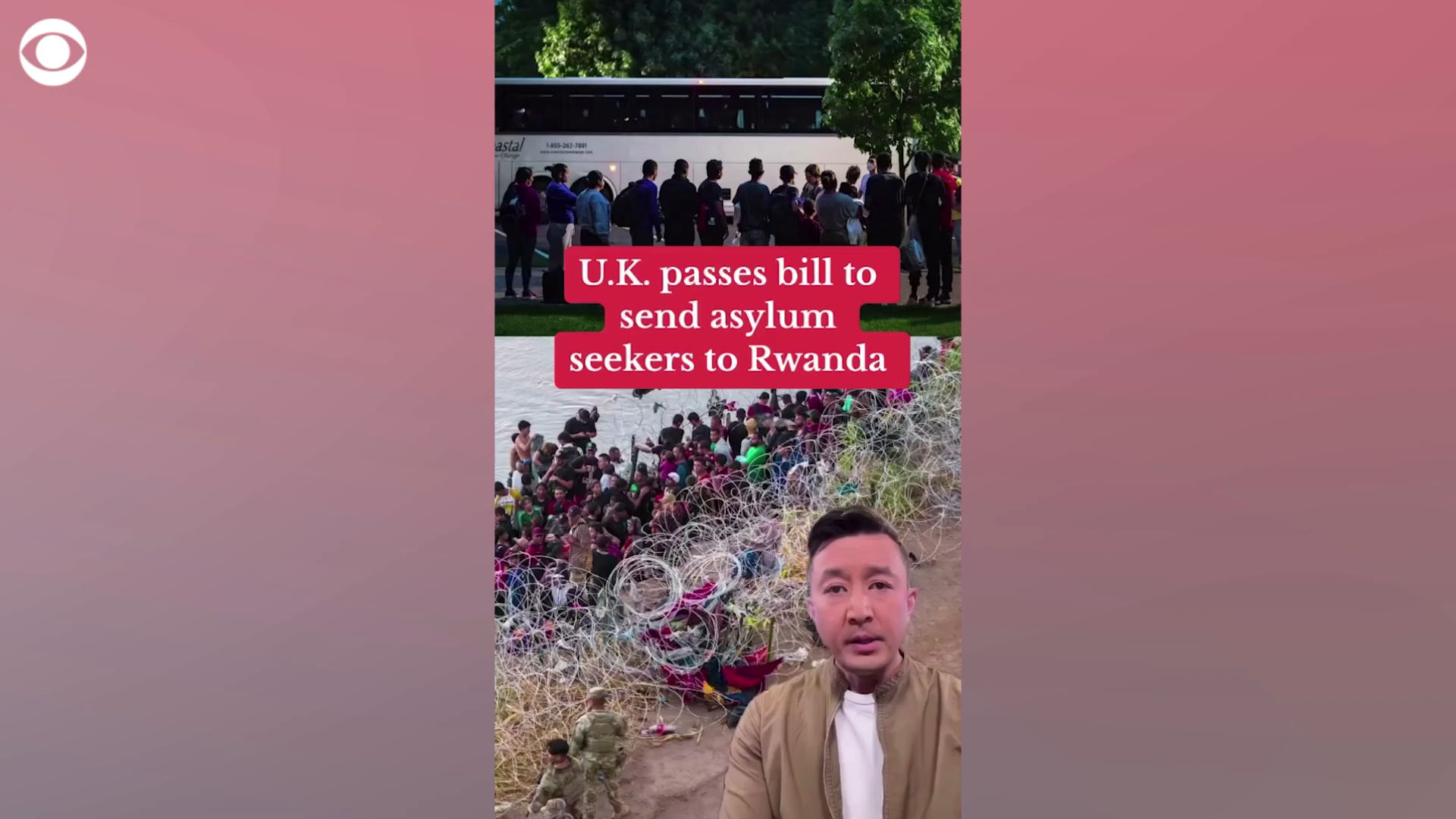 U.K. shares video of first migrants being detained under Rwanda plan