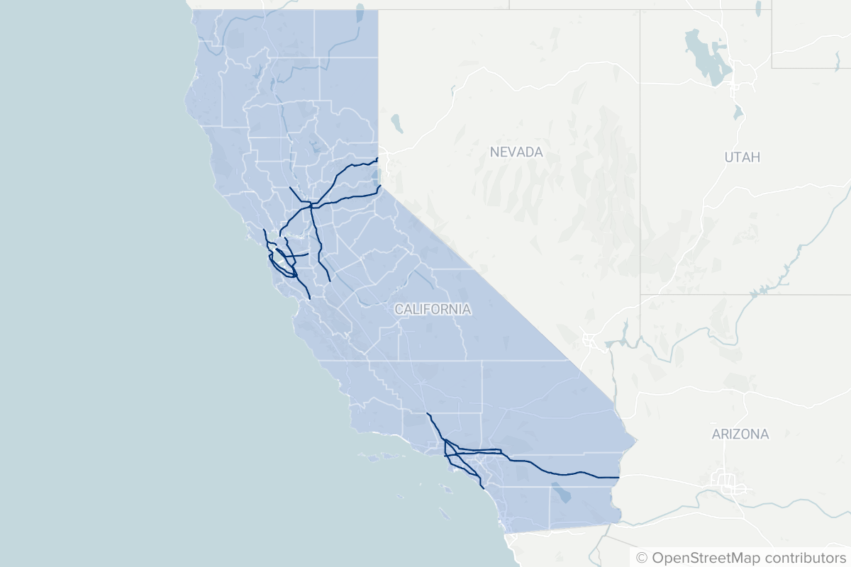 Which California freeways had the most damage claims? Click the map to find out. 