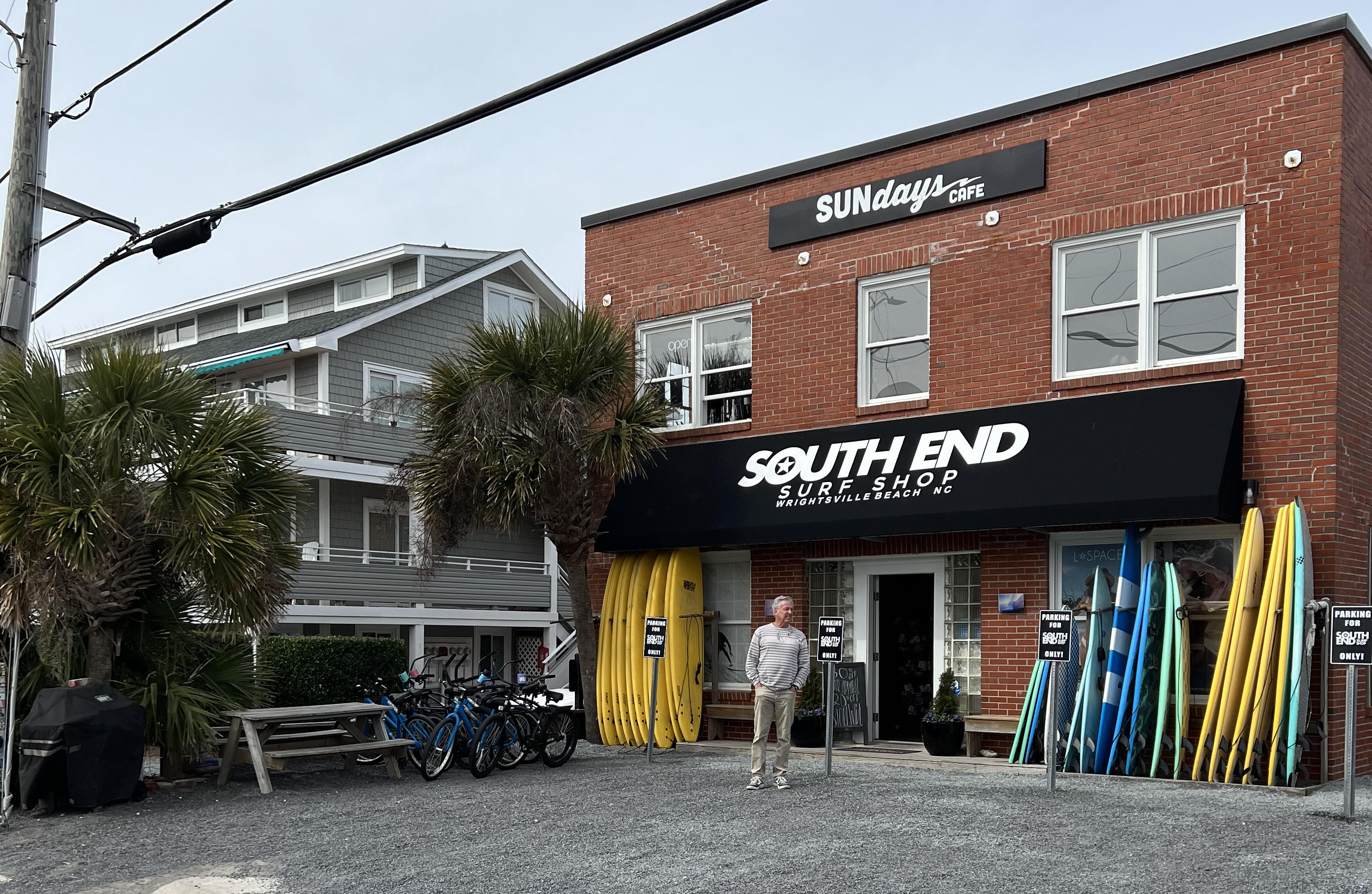 The surf shop owned by life-long Wrightsville Beach resident Jeff DeGroote. 