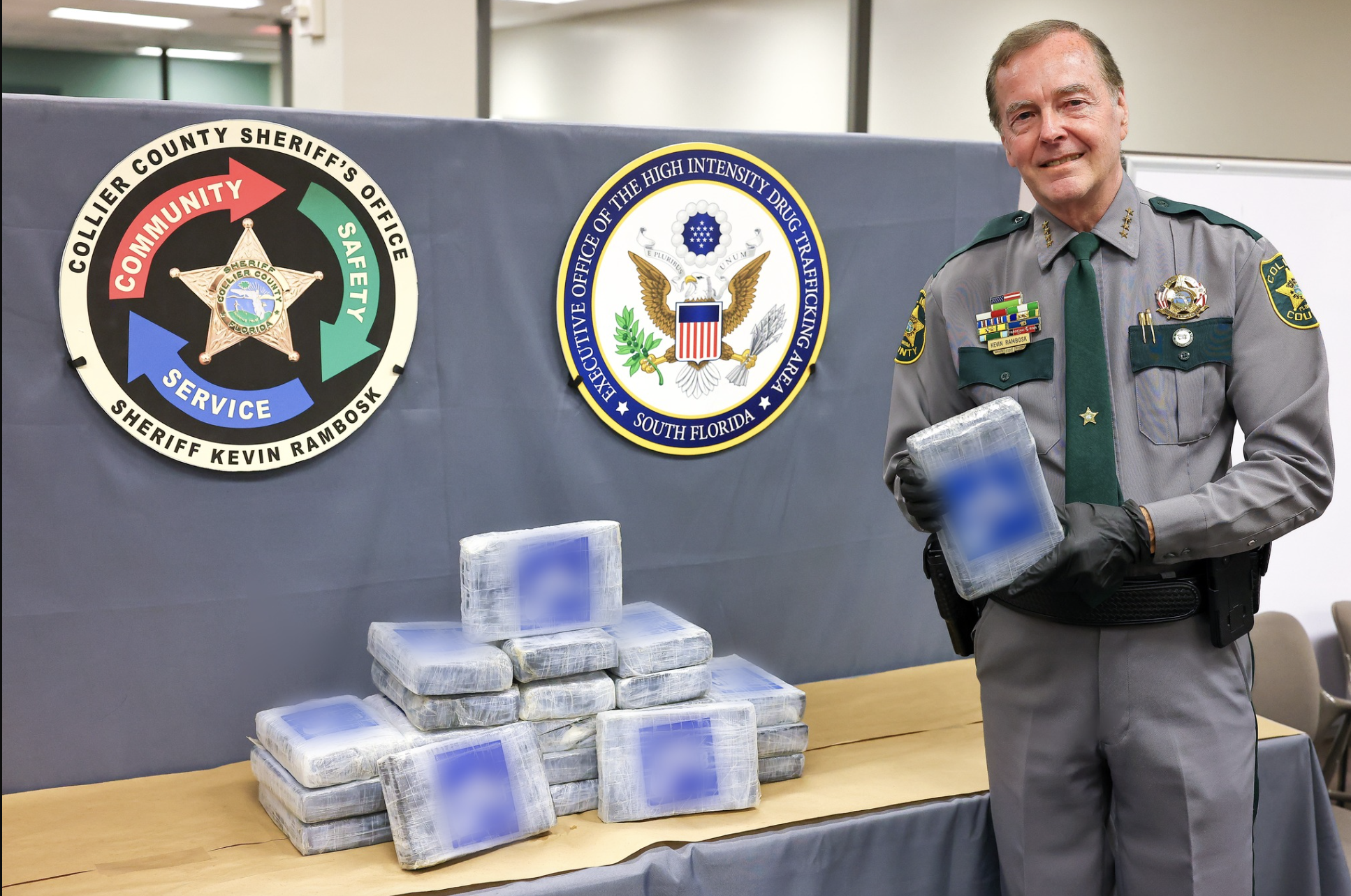 Collier County Sheriff's Office announce cocaine find 