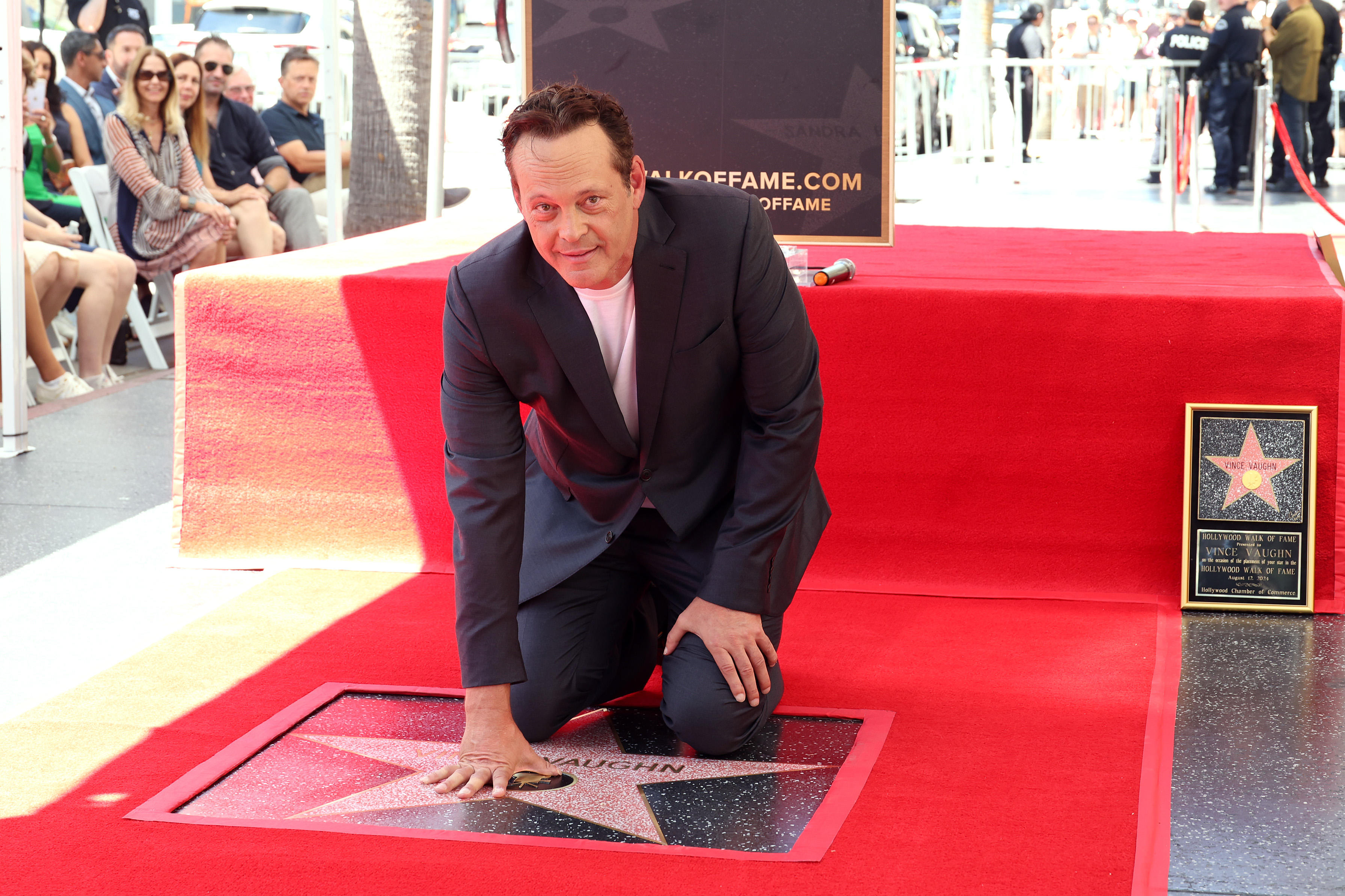 Actor Vince Vaughn Honored With Star On The Hollywood Walk Of Fame 