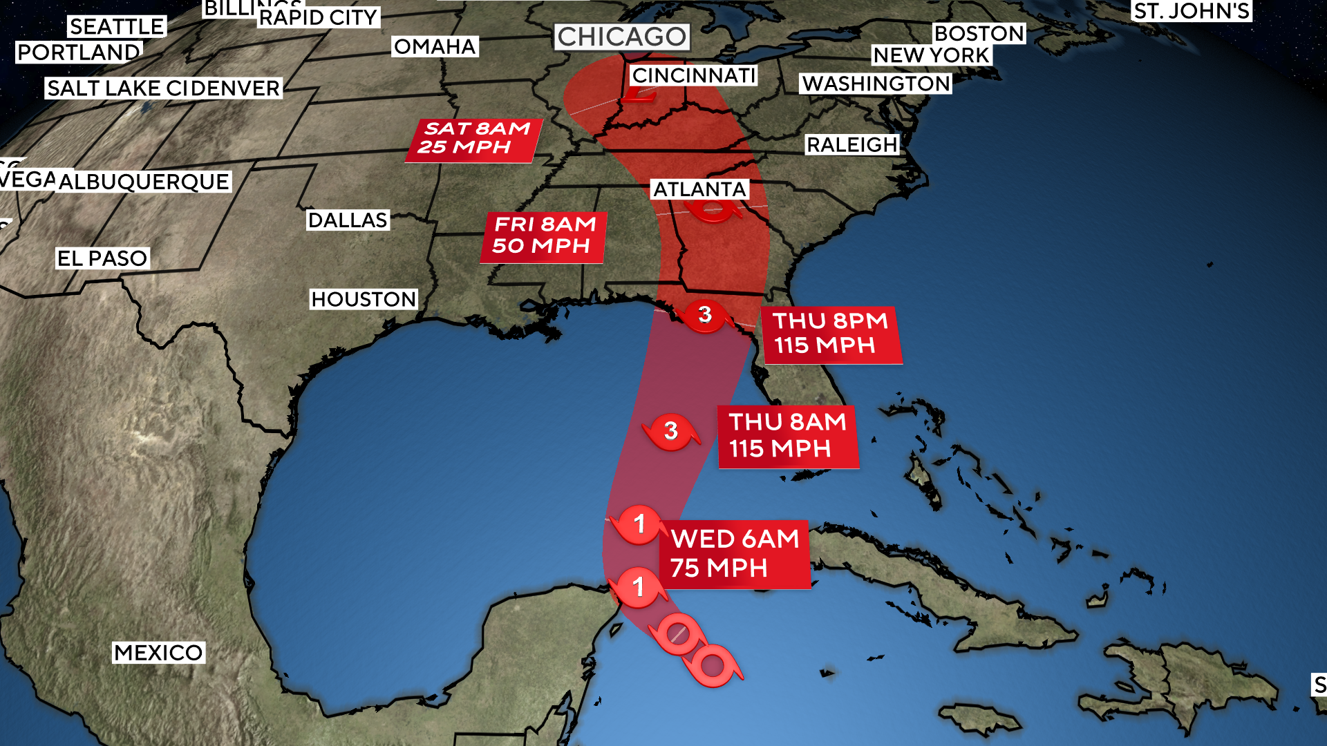 Se espera que la tormenta tropical Helene, un huracán potencial, se intensifique rápidamente en su camino hacia la costa del Golfo de Florida.