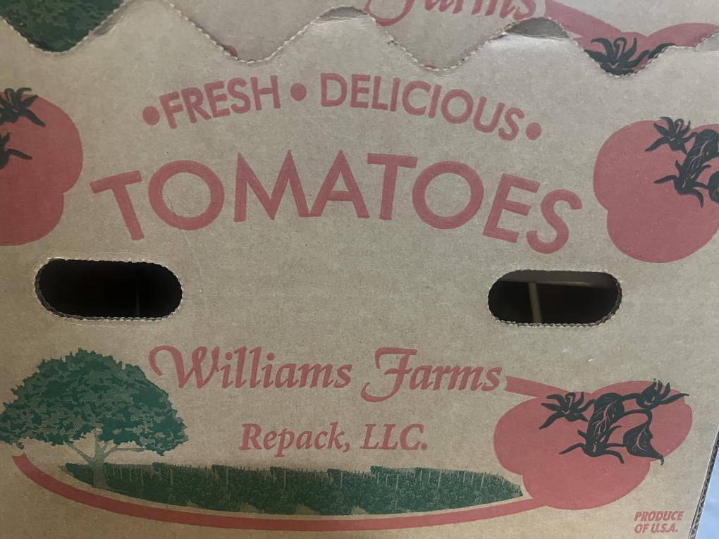 Tomatoes recalled in 14 states due to salmonella risk, FDA says 1 1-williams-farm-case.jpg