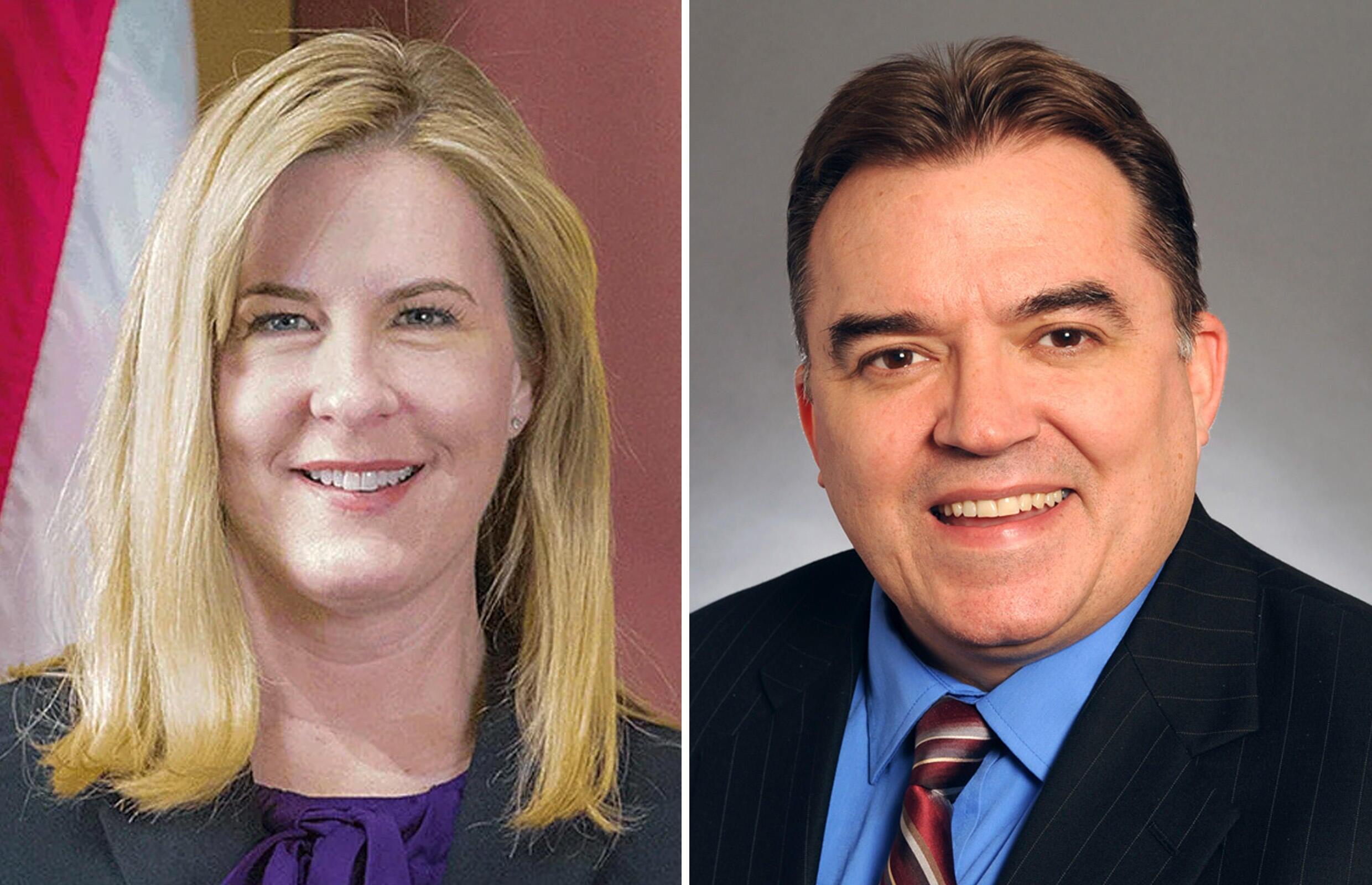 Rep. Melissa Hortman and Sen. John Hoffman 
