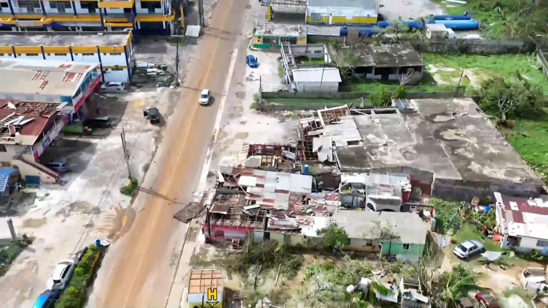 Satellite images show Jamaica before and after Hurricane Melissa