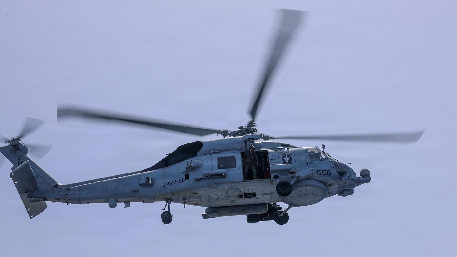 U.S. helicopter goes down in Arabian Sea, crew member missing, Navy says