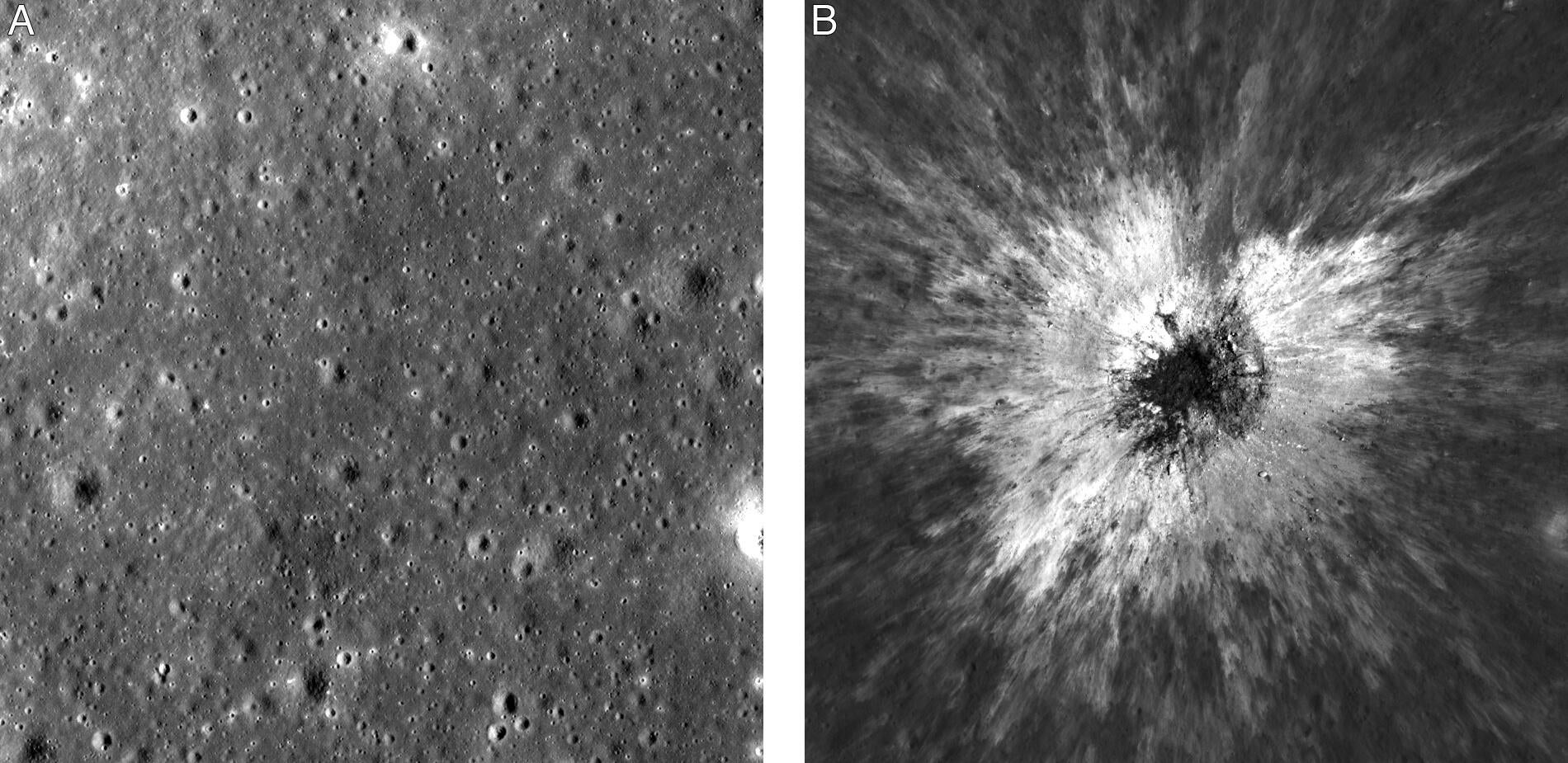 Moon-New Crater 