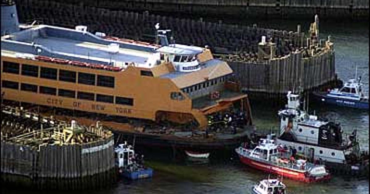 ferry and yacht crash