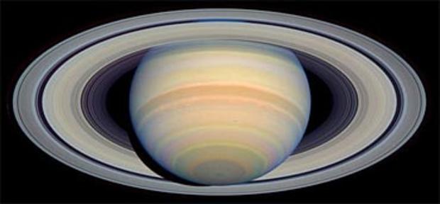 Rare View of Saturn 