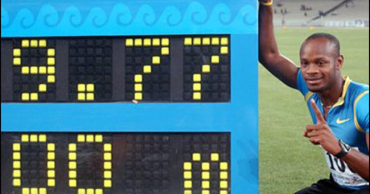 world record 100 meter times