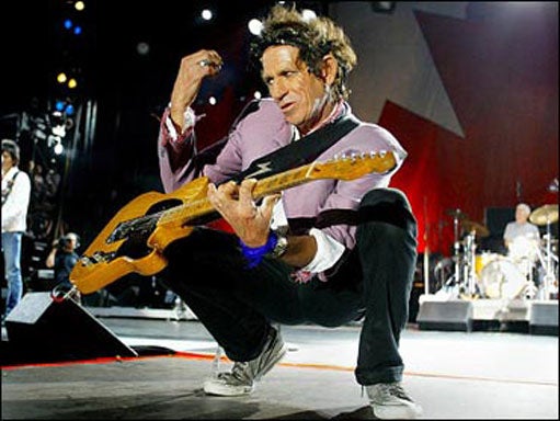 Keith richards 　即日発送 2025 Panini Prizm The Rolling Stones - Keith Richards #36