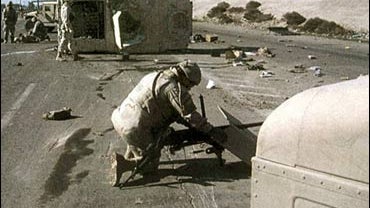 U.S. humvee rollover accident 12-1-04 in Iraq 