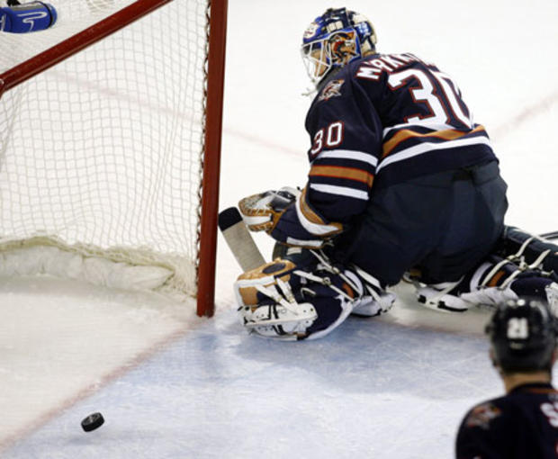 Edmonton Oilers goalie Jussi Markkanen 