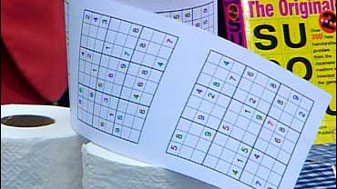 Sudoku toilet paper 