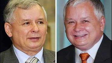 Jaroslaw and Lech Kaczynski 