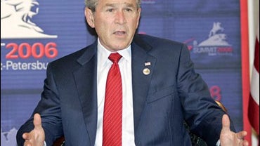 President Bush, at G-8 summit, St. Petersburg, Russia 7-17-06 