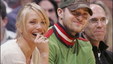 Cameron Diaz and Justin Timberlake in April of 2006 