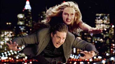 Uma Thurman and Luke Wilson in a scene from My Super Ex Girlfriend 