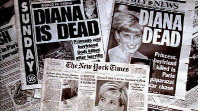 New York newspapers after death of Princess Diana, 